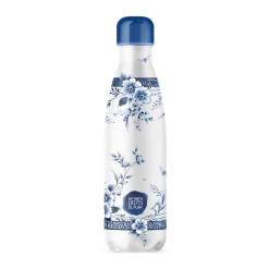 IZY Bottles X Heinen Delfts Blauw Drinkfles 500 Ml Faience Rvs
