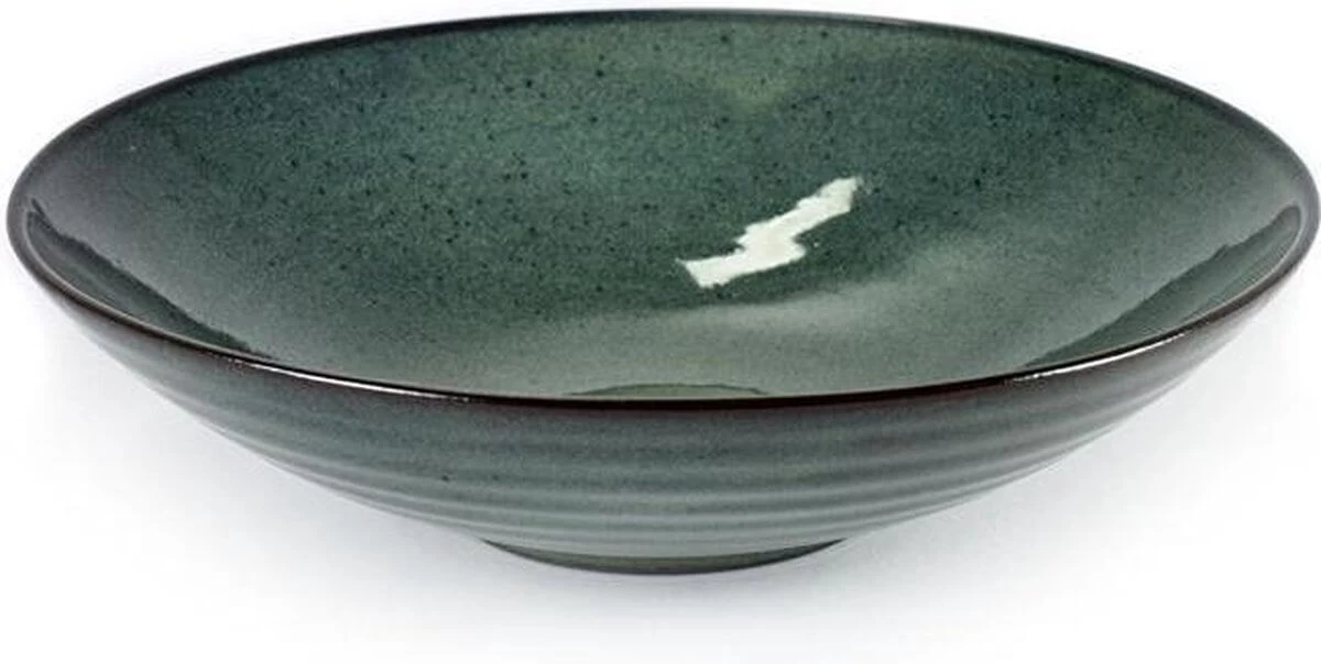 Serax Aqua Diep Bord ø 23 Cm Aardewerk Donkerblauw