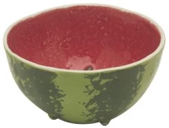 Bordallo Watermeloen Kom Op Pootjes ø 13 Cm Aardewerk Rood