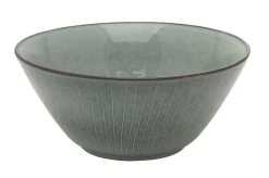 Broste Copenhagen Nordic Sea Schaal ø 25 Cm Aardewerk Blauw