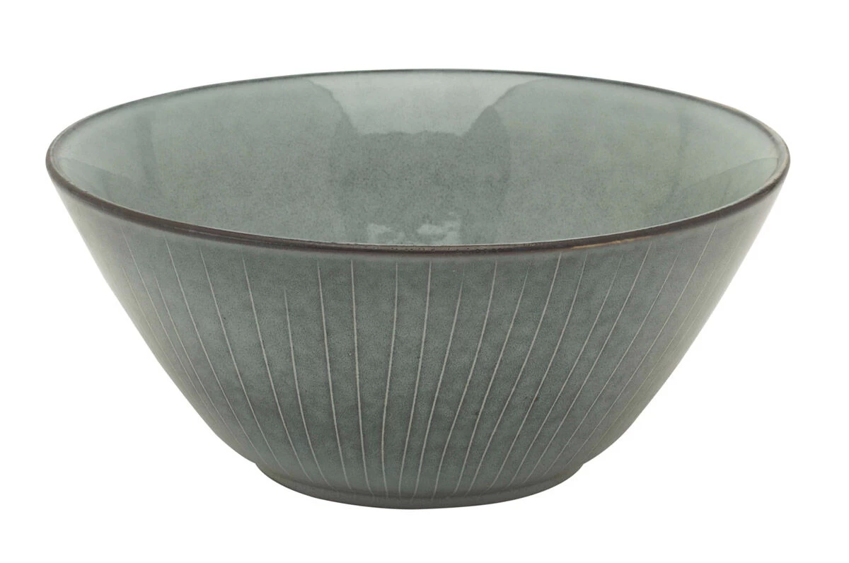 Broste Copenhagen Nordic Sea Schaal ø 25 Cm Aardewerk Blauw