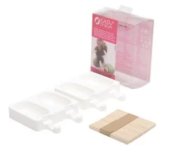 Silikomart Ijsvorm Classic Ovaal Met Stokjes 9 X 5 Cm Silico