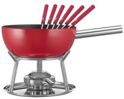 Spring Alu Induction Kaasfondueset ø 23 Cm 6-persoons Rood