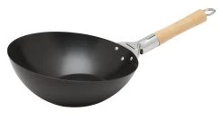 Oldenhof Wok ø 28 Cm Plaatstaal Zwart