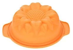 Silikomart Bakvorm Zonnebloem ø 18 Cm Silicone Oranje