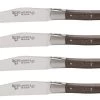 Laguiole En Aubrac Shepherd's Cross Steakmes 11,5 Cm Wengéhout 4 Stuks