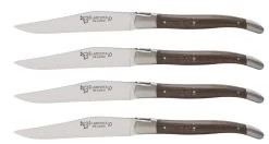 Laguiole En Aubrac Shepherd's Cross Steakmes 11,5 Cm Wengéhout 4 Stuks