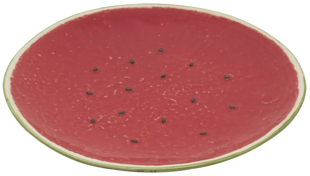 Bordallo Watermeloen Bord ø 32,5 Cm Aardewerk Rood