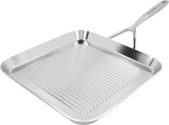 Demeyere Specialties 5 Grillpan 28 X 28 Cm Rvs + Gratis Tang T.w.v. €14,95