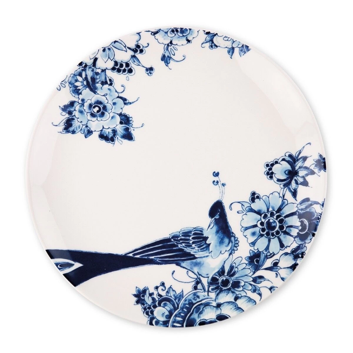 Royal Delft Peacock Symphony Dinerbord Coupe ø 26 Cm Aardewerk