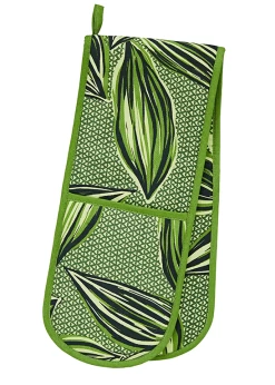 Ulster Weavers Geo Leaves Lange Pannenlap Groen