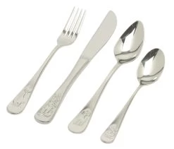 Van Kempen & Begeer Junior Bestek Dieren Rvs 4-delig