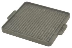 O.M.A.C. Dubbelzijdige Grillplaat Vierkant 32 X 32 Cm Anti-aanbaklaag Grijs