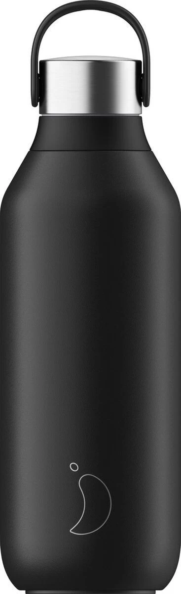 Chilly's Bottle Waterfles 500 Ml Rvs Abyss Black