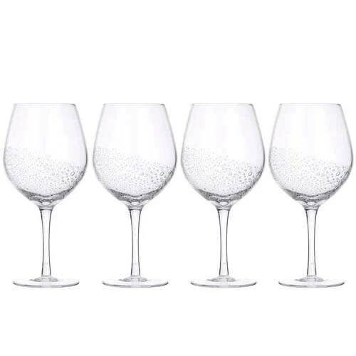 Broste Copenhagen Bubble Rode Wijnglas 650 Ml Glas 4-delig