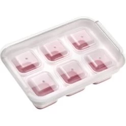 Westmark Cube Ijsblokjesvorm Met Deksel Voor 6 Ijsblokjes Silicone Wit