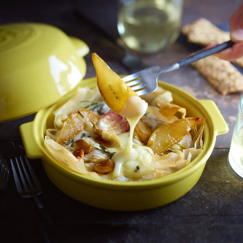 Emile Henry Ovenschaal Voor Kaas 19,5 X 17,5 Cm Aardewerk Geel - Afbeelding 8