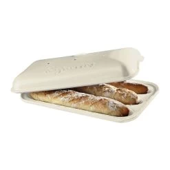 Emile Henry Baguettesvorm 39 X 24 Cm Aardewerk Crème