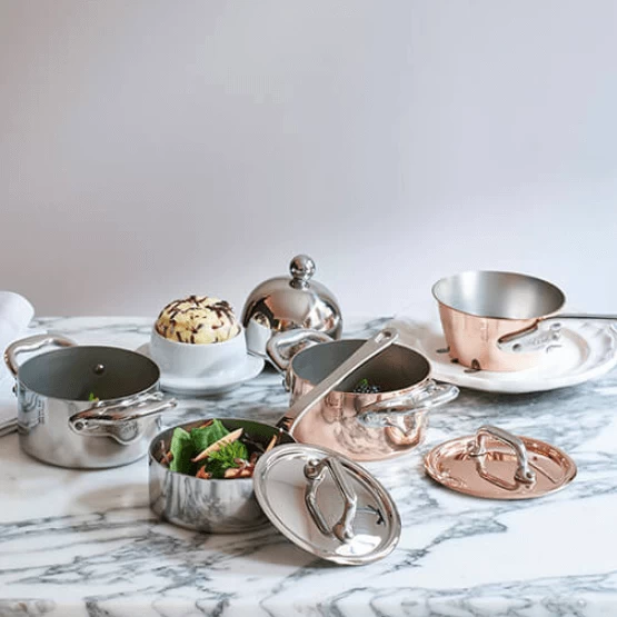 Mauviel M'minis Steelpan ø 9 Cm Koper Bronzen Handgreep - Afbeelding 2