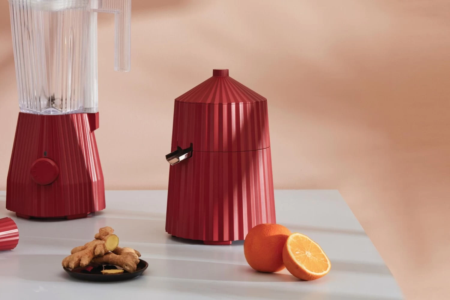 Alessi Plissé Elektrische Citruspers Kunststof Wit - Afbeelding 3