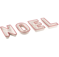 Ladelle Letters Noel Schalenset Porselein 4-delig