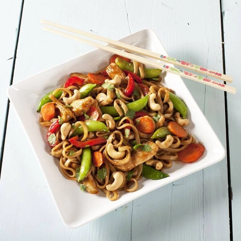 Nordic Ware Personal Size Wok ø 21,5 Cm Aluminium Met Anti-aanbaklaag - Afbeelding 2