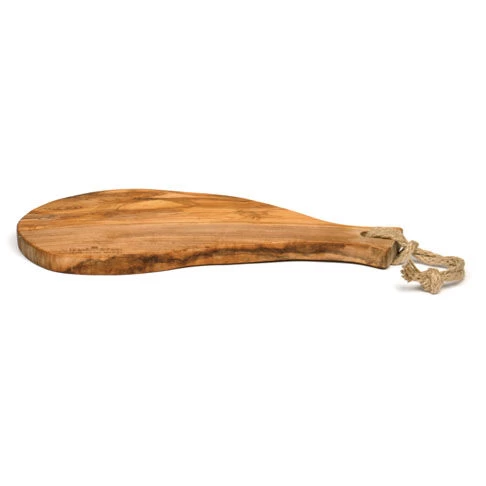 Bowls And Dishes Pure Olive Wood Serveerplank Met Handvat Rustique 40 T/m 45 Cm Olijfhout - Afbeelding 2