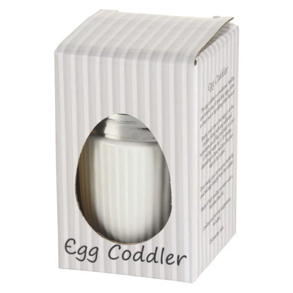 Oldenhof Fluted Eipocheerder ø 6,5 Cm Porselein Wit - Afbeelding 2