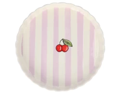 Oldenhof Kers Quichevorm ø 30 Cm Aardewerk Roze