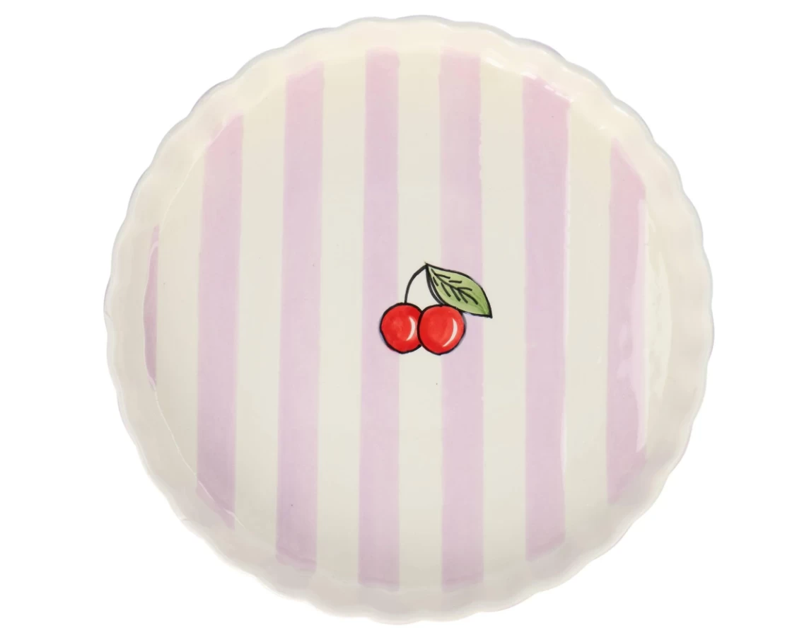 Oldenhof Kers Quichevorm ø 30 Cm Aardewerk Roze