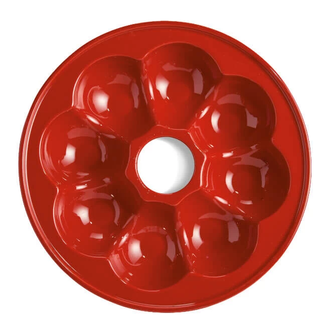 Emile Henry Broodbakvorm Kroonvormig ø 30,5 Cm Aardewerk Rood - Afbeelding 2