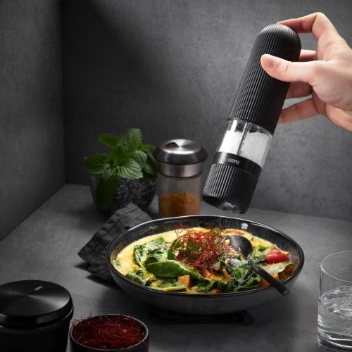 Gefu Spezia Zout- Of Pepermolen 21 Cm Roestvrij Staal Zwart - Afbeelding 2